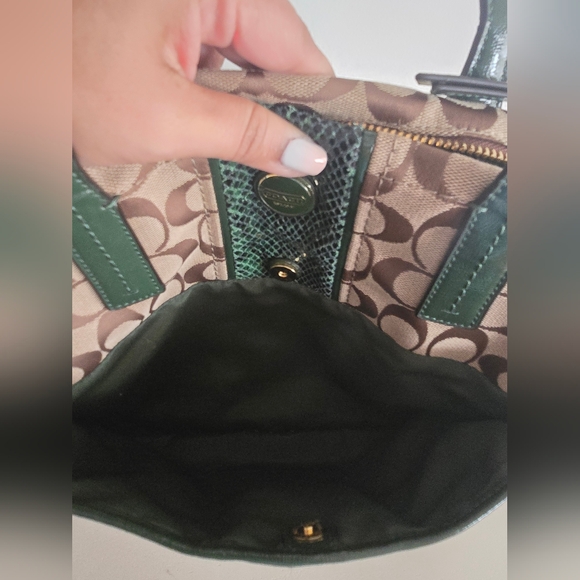 Coach Signature Python Stripe Tote 2013 - Picture 9 of 12